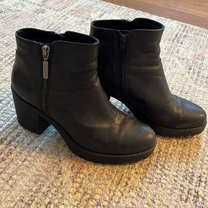 Vagabond Leather Ankle Boots, Size 8